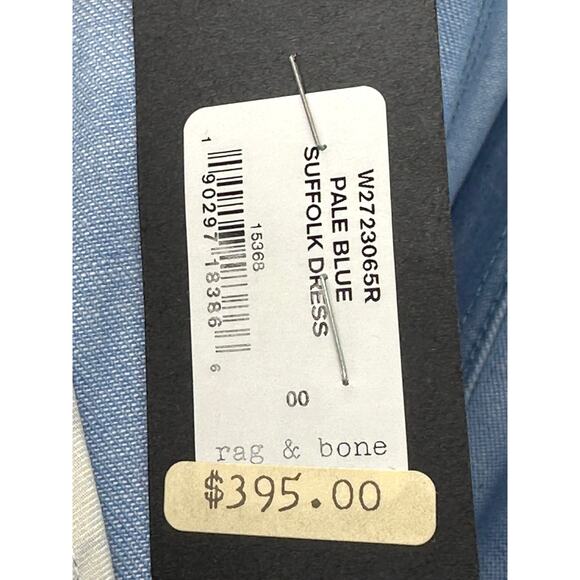 Rag & Bone Suffolk Mini Dress in Pale Blue 00 ($395) - Picture 10 of 12